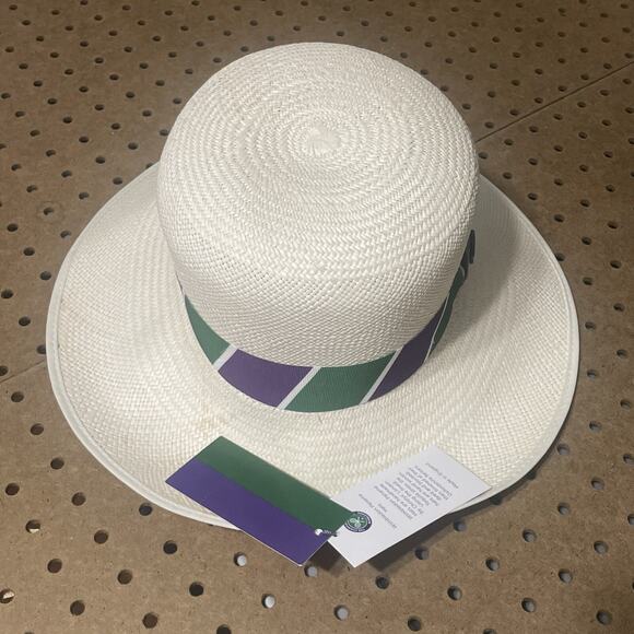 NWT Christys London Panama Hat Adult Small Straw Championship Wimbledon Official main image 7